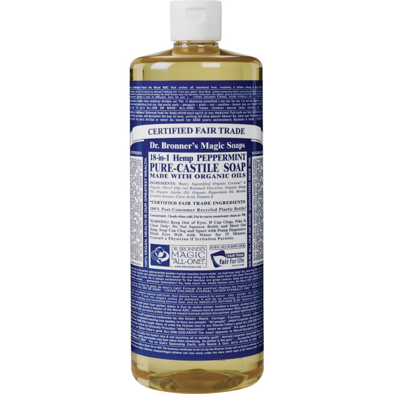 Castile Soap Peppermint 946ml by DR BRONNER'S