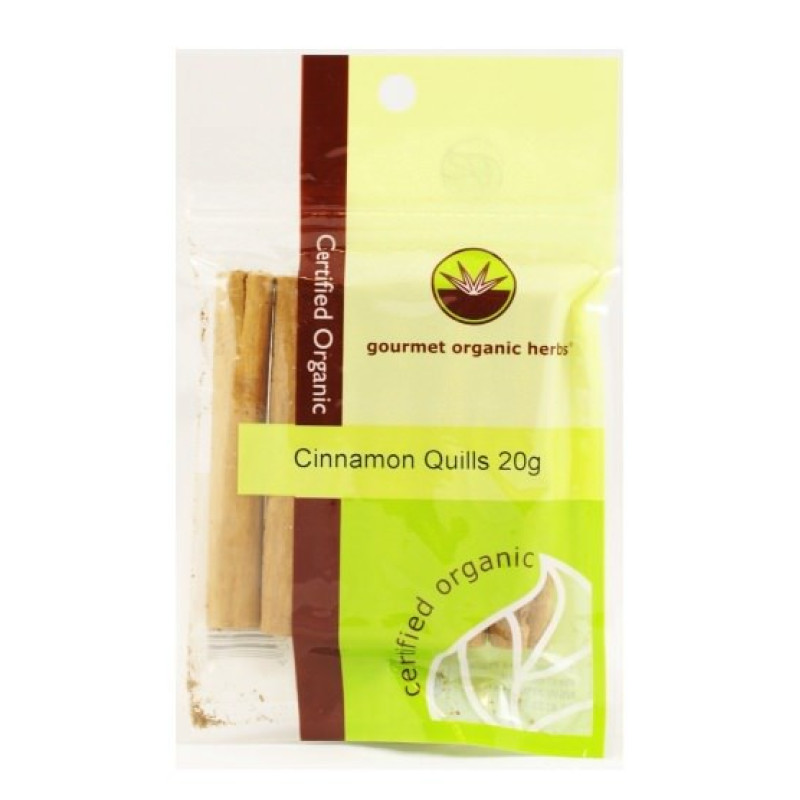 Cinnamon Quills 20g by GOURMET ORGANIC HERBS