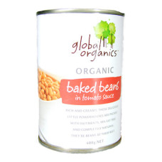Baked Beans In Tomato Sauce 400g by GLOBAL ORGANICS
