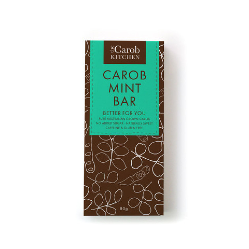 Carob Mint Bar 80g by THE CAROB KITCHEN