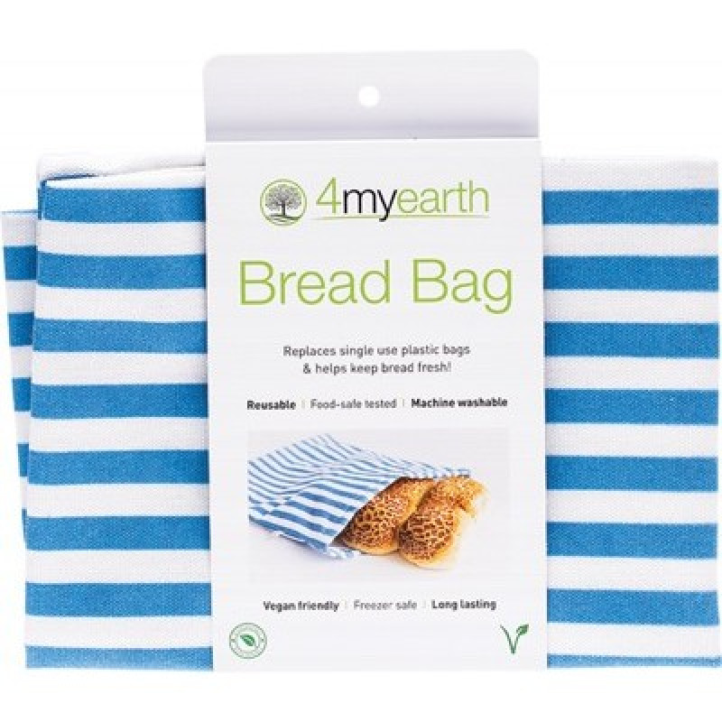 Bread Bag Denim Stripe 30x40cm (1) by 4MYEARTH