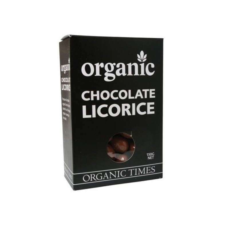 Milk Chocolate Licorice 150g by ORGANIC TIMES