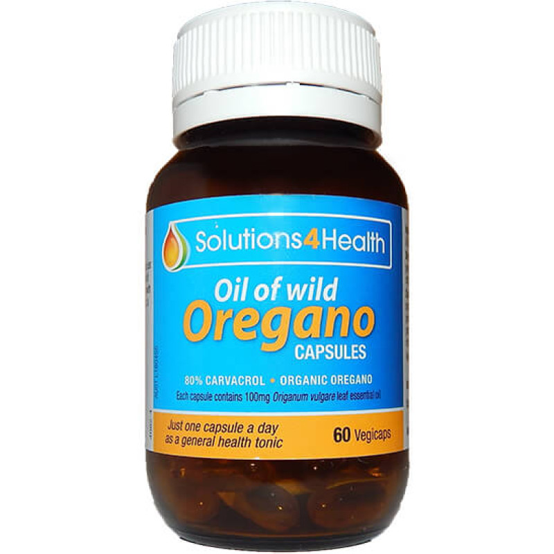 Oil Of Wild Oregano Capsules (60) by SOLUTIONS 4 HEALTH