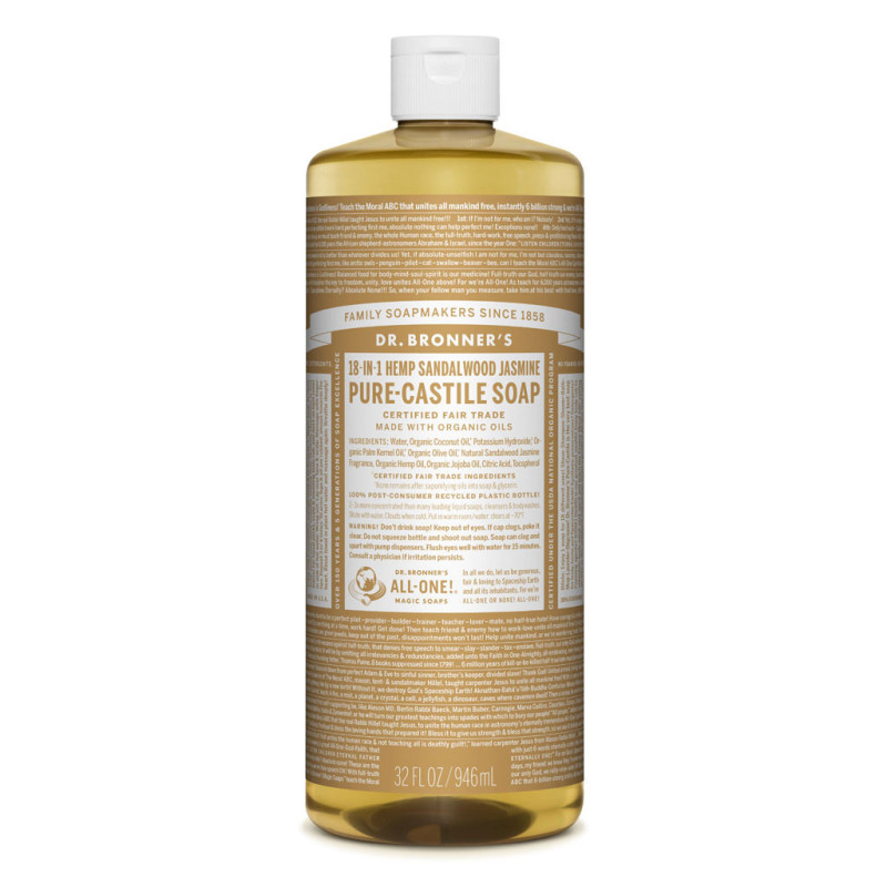 Castile Soap Sandalwood & Jasmine 946ml by DR BRONNER'S