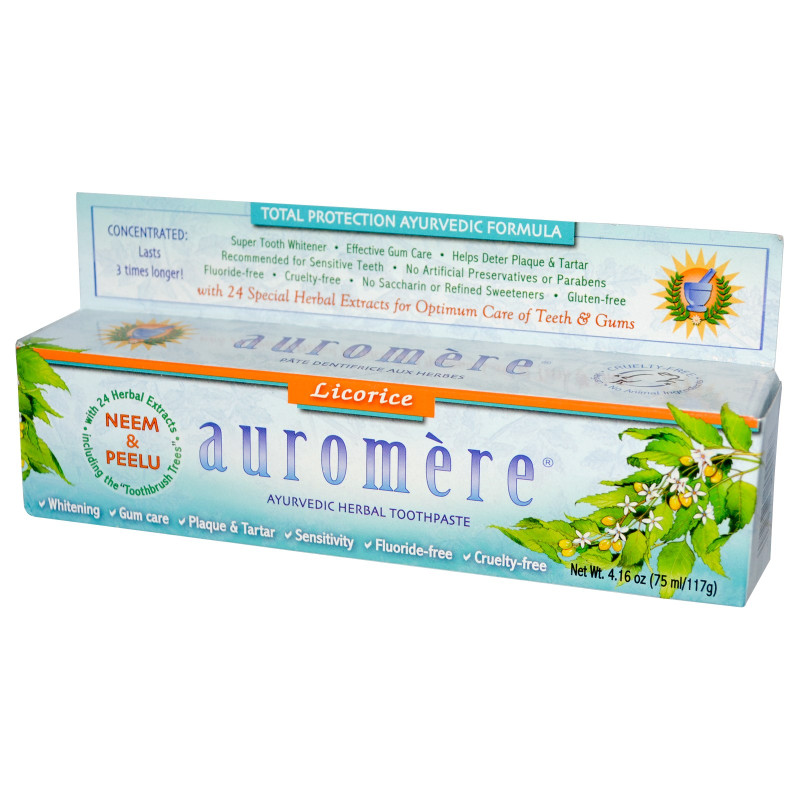 Licorice Ayurvedic Toothpaste 117g by AUROMERE