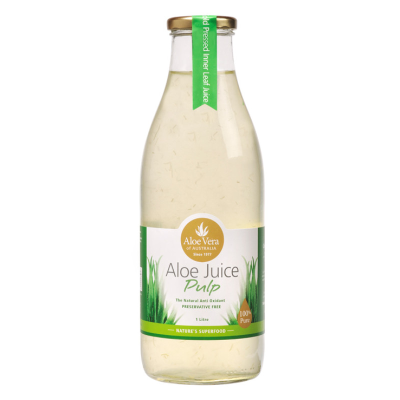 Aloe Vera Juice With Pulp 1L by ALOE VERA OF AUSTRALIA