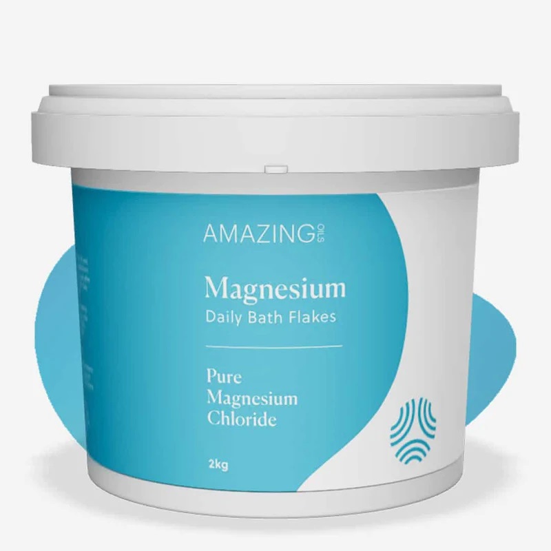 Magnesium Chloride Bath Flakes 2kg by AMAZING OILS