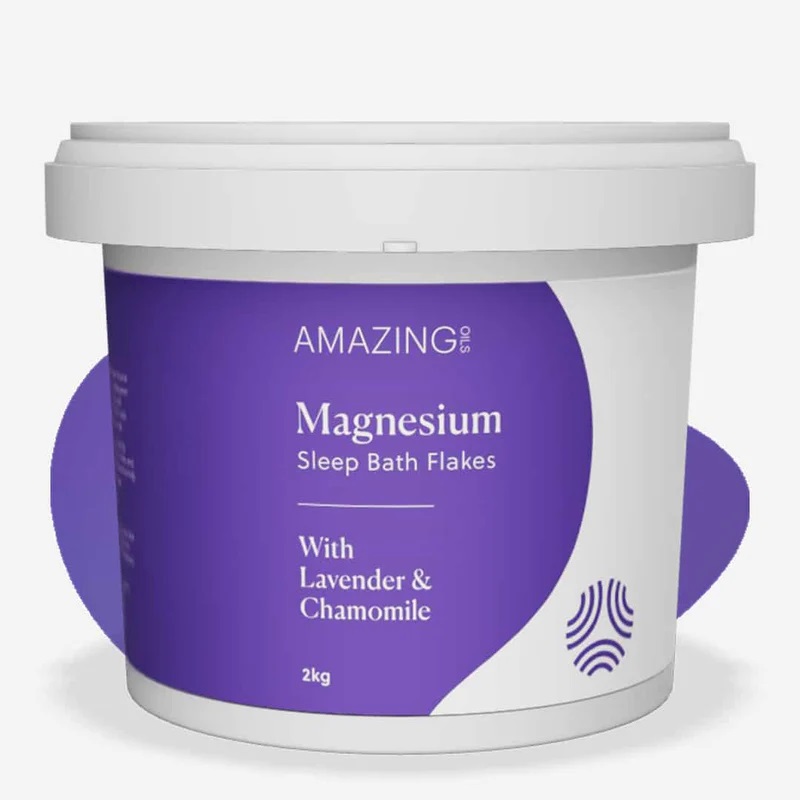 Magnesium Sleep Bath Flakes 2kg by AMAZING OILS