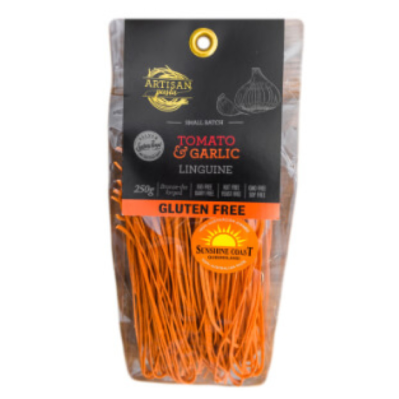 Gluten Free Tomato & Garlic Linguine 250g by ARTISAN PASTA