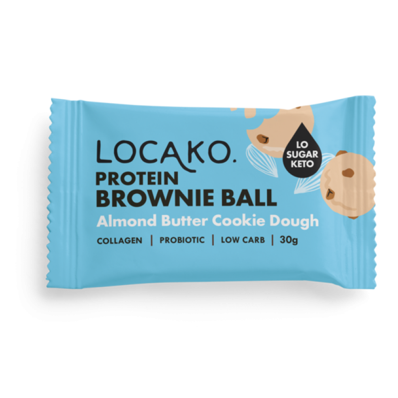 Protein Brownie Ball - Almond Butter Cookie Dough 30g by LOCAKO