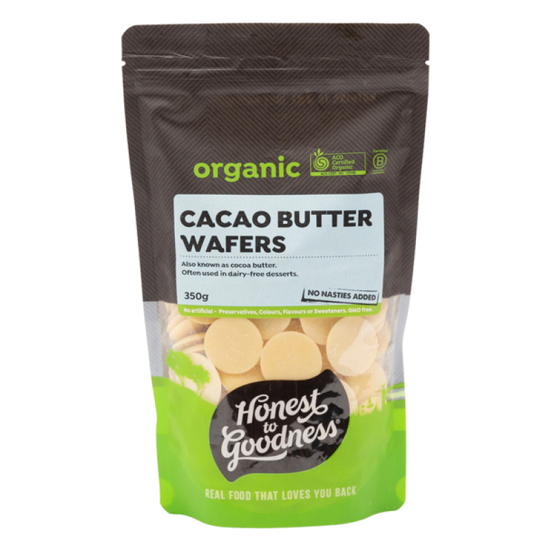 Organic Cacao Butter Wafers 350g by HONEST TO GOODNESS