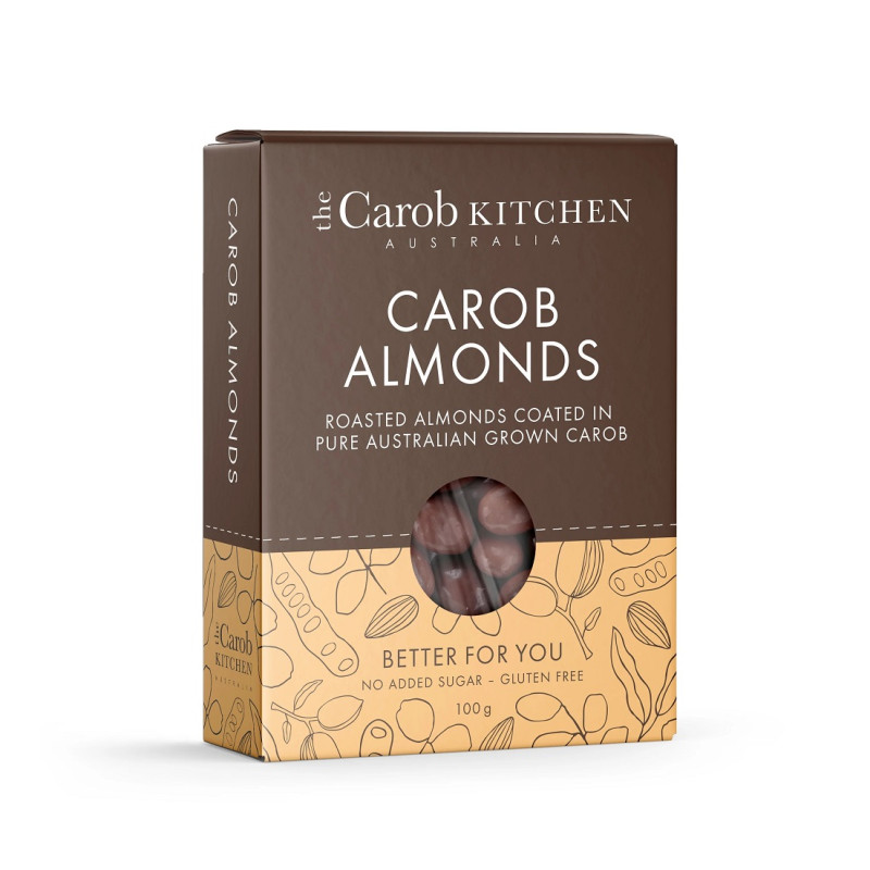 Carob Coated Almonds 100g by THE CAROB KITCHEN