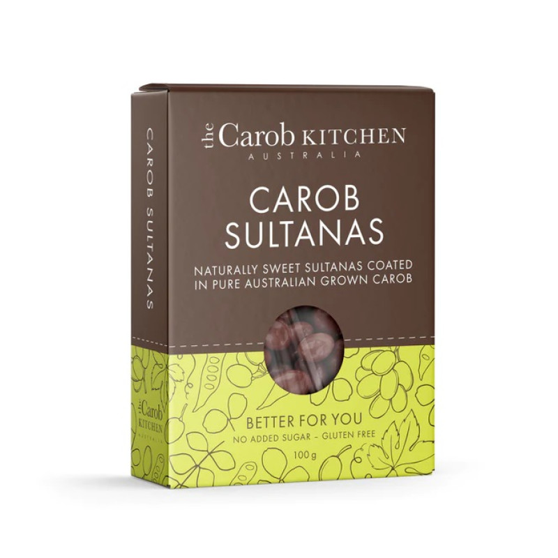 Carob Coated Sultanas 100g by THE CAROB KITCHEN