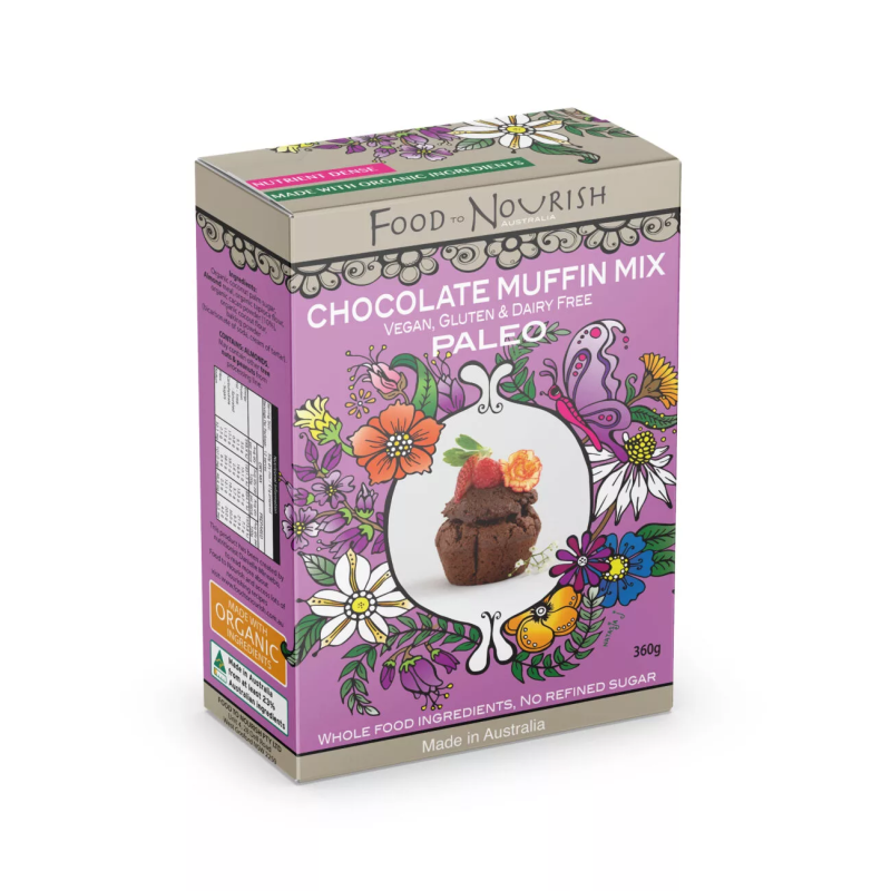 Chocolate Muffin Mix 360g by FOOD TO NOURISH