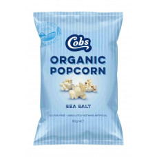 Organic Popcorn Sea Salt 80g by COBS