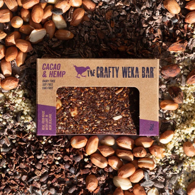 The Crafty Weka Bar- Cacao & Hemp 75g by THE CRAFTY WEKA BAR