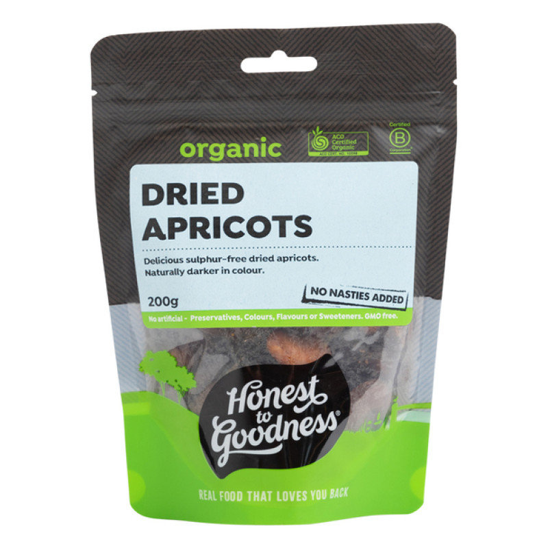 Organic Dried Apricots 200g by HONEST TO GOODNESS