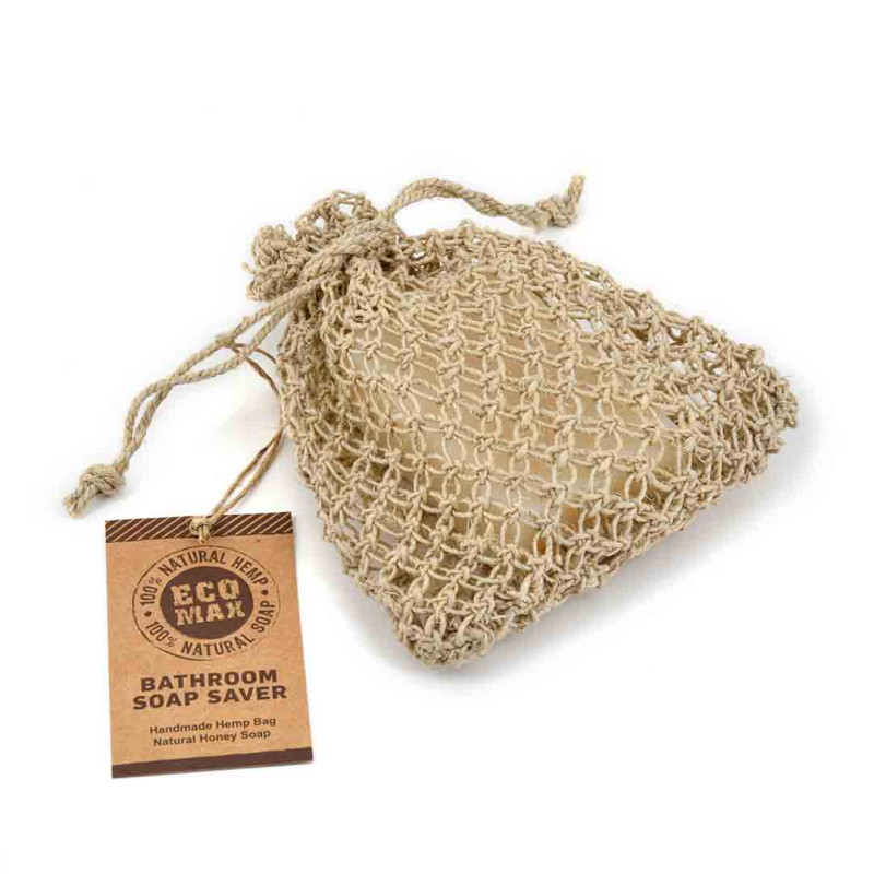 Bathroom Soap Saver Hemp Bag & Soap by ECO MAX