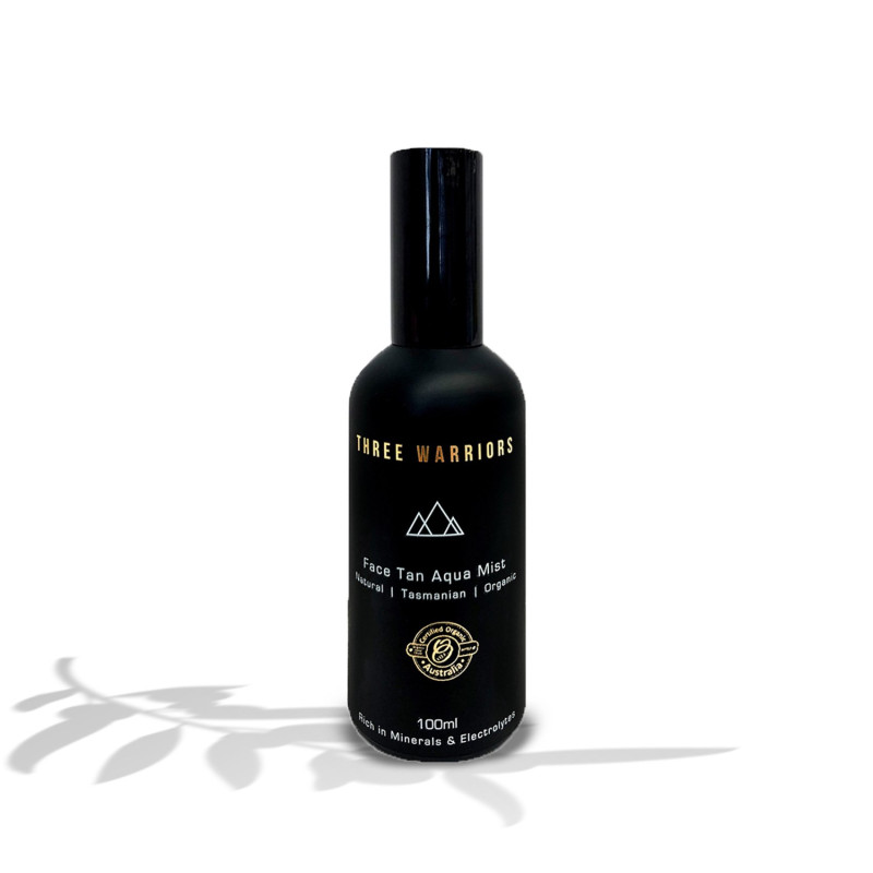 Organic Face Tan Aqua Mist 100ml by THREE WARRIORS