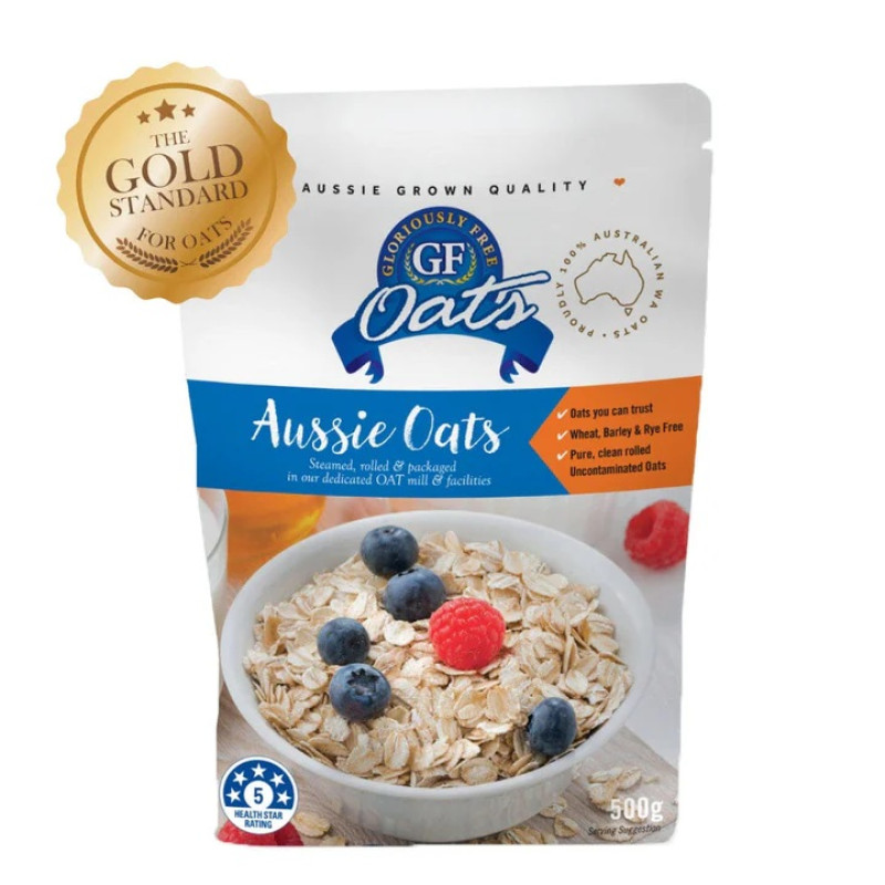 Aussie Uncontaminated Rolled Oats 500g by GLORIOUSLY FREE OATS