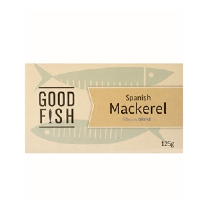 Spanish Mackerel Brine Can 120g by GOOD FISH