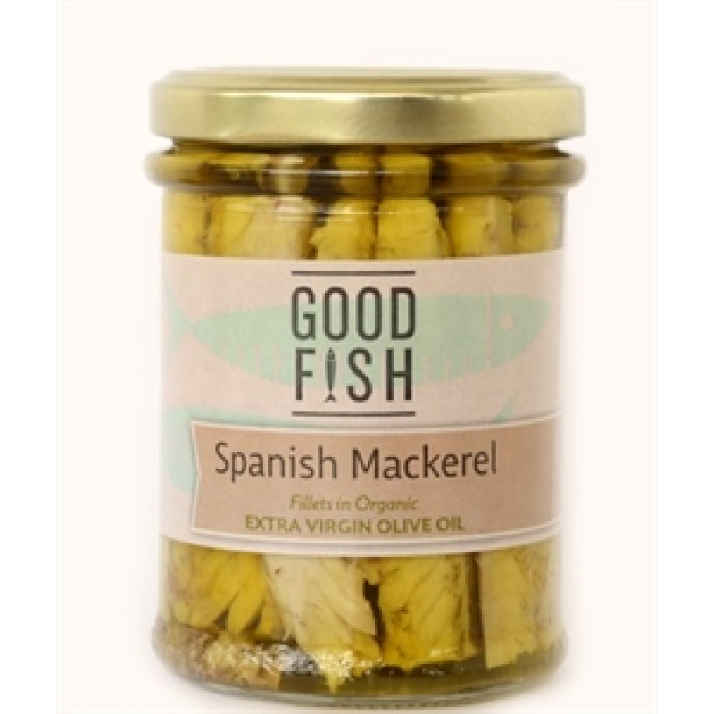 Spanish Mackerel Olive Oil Jar 195g by GOOD FISH