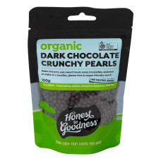 Dark Chocolate Crunchy Pearls 100g by HONEST TO GOODNESS