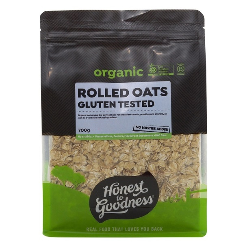 Organic Wheat Free Rolled Oats 700g by HONEST TO GOODNESS