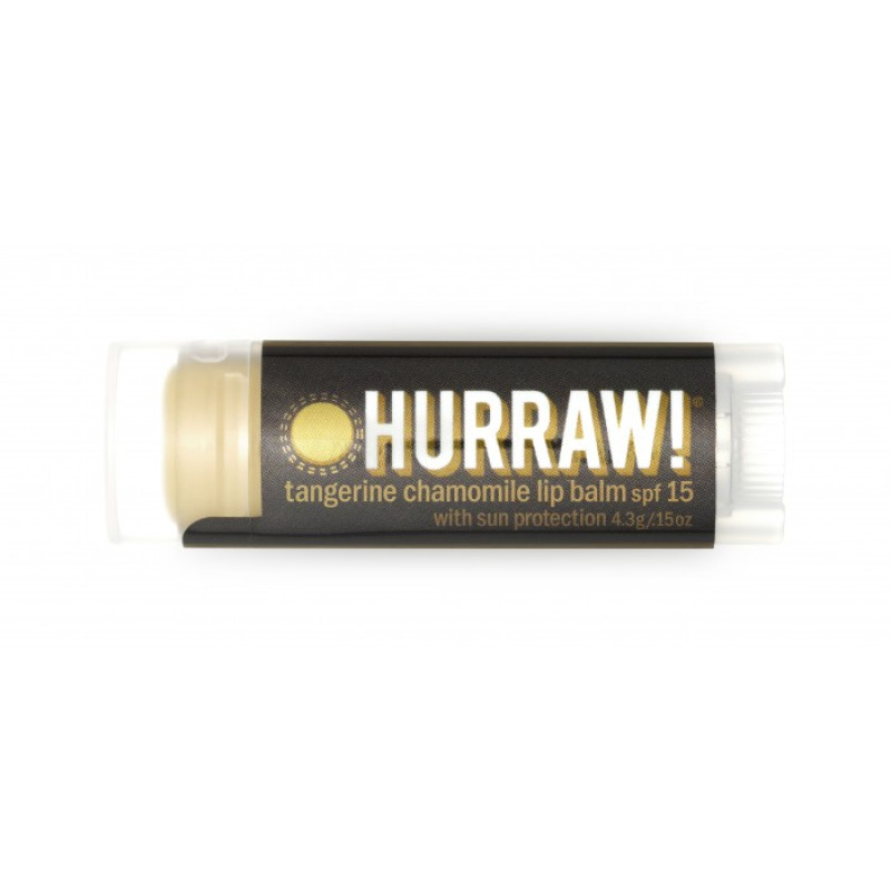 Tangerine Chamomile Lip Balm SPF15 by HURRAW!