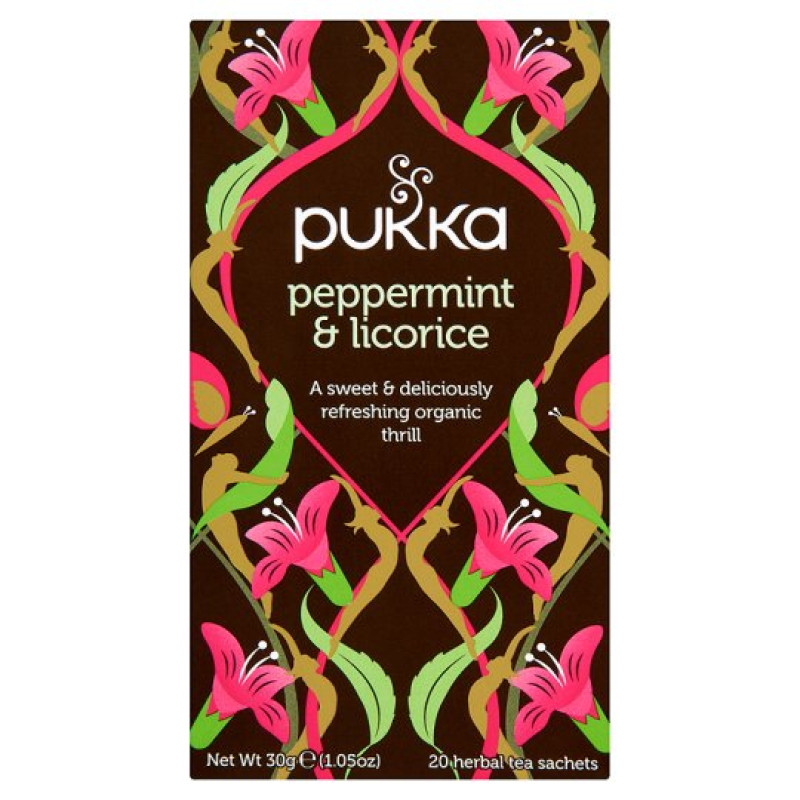 Peppermint & Licorice Tea Bags (20) by PUKKA