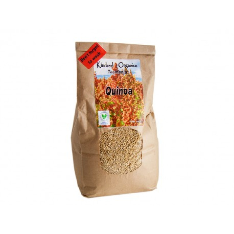 Organic Tasmanian White Quinoa 1kg by KINDRED ORGANICS