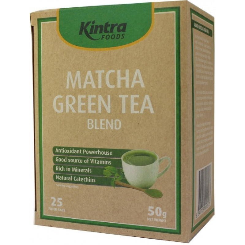 Matcha Green Tea Bags (25) by KINTRA FOODS
