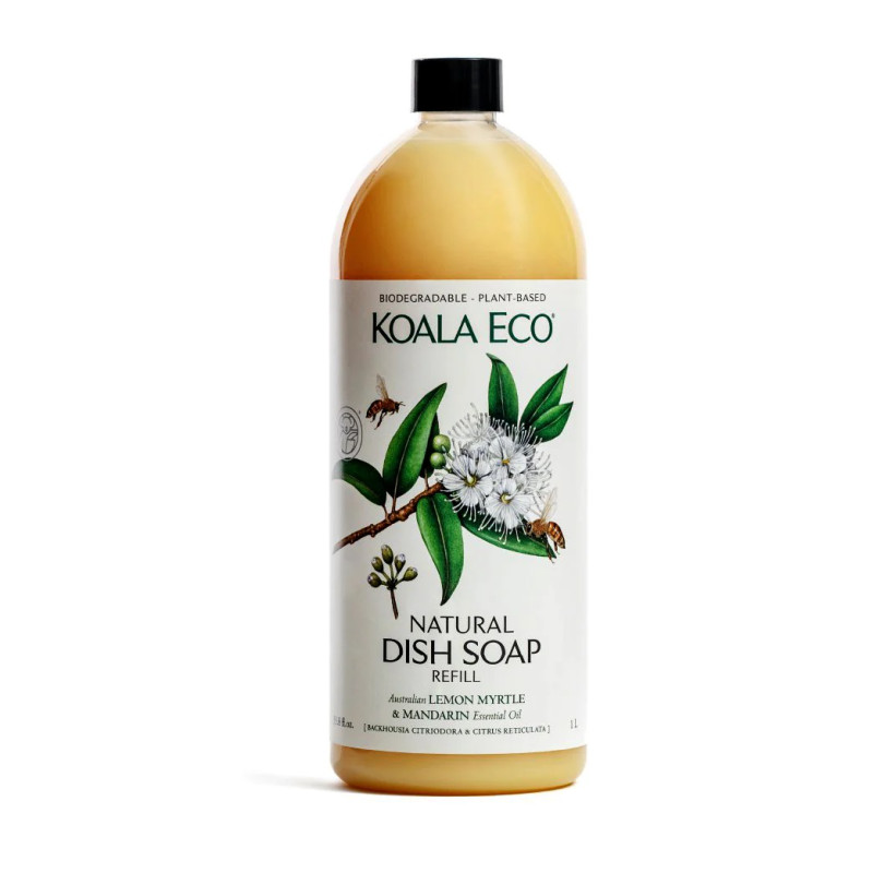 Natural Dish Soap - Lemon Myrtle & Mandarin 1L by KOALA ECO