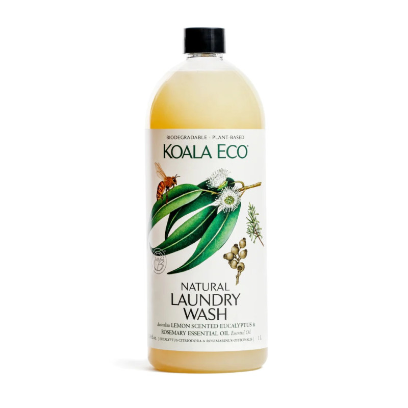 Natural Laundry Wash Lemon, Eucalyptus & Rosemary 1L by KOALA ECO