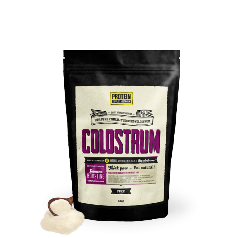 Colostrum (Grass Fed) 20% Immunoglobulin (IgG) 200g by PROTEIN SUPPLIES AUST.