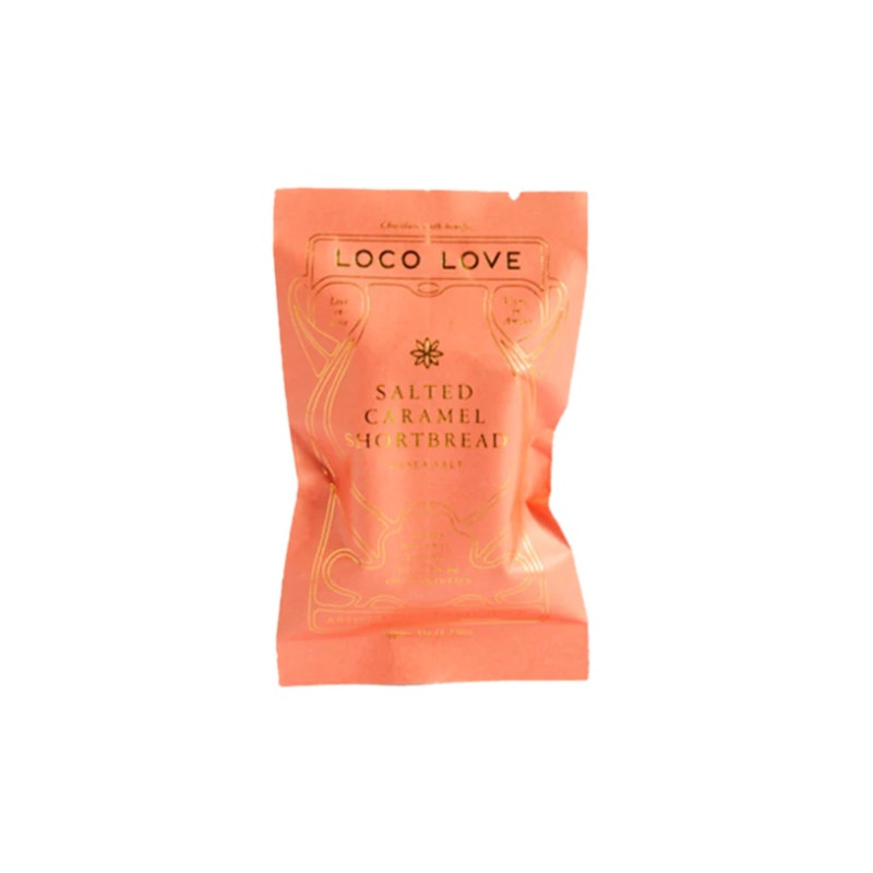 Salted Caramel Shortbread Single 35g by LOCO LOVE