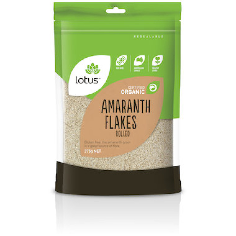 Organic Amaranth Flakes Rolled 375g by LOTUS