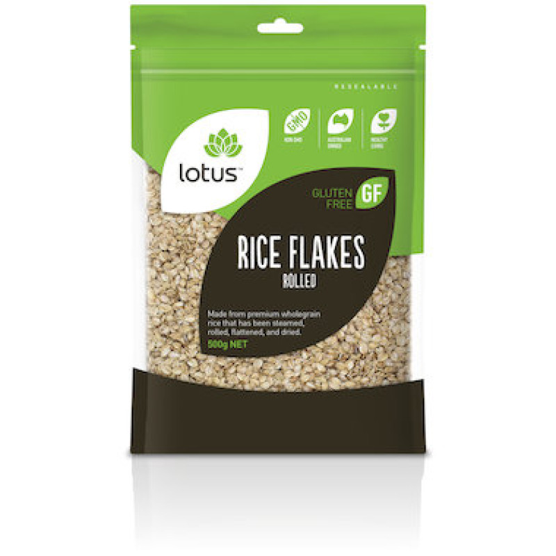 Brown Rice Flakes Rolled 500g by LOTUS