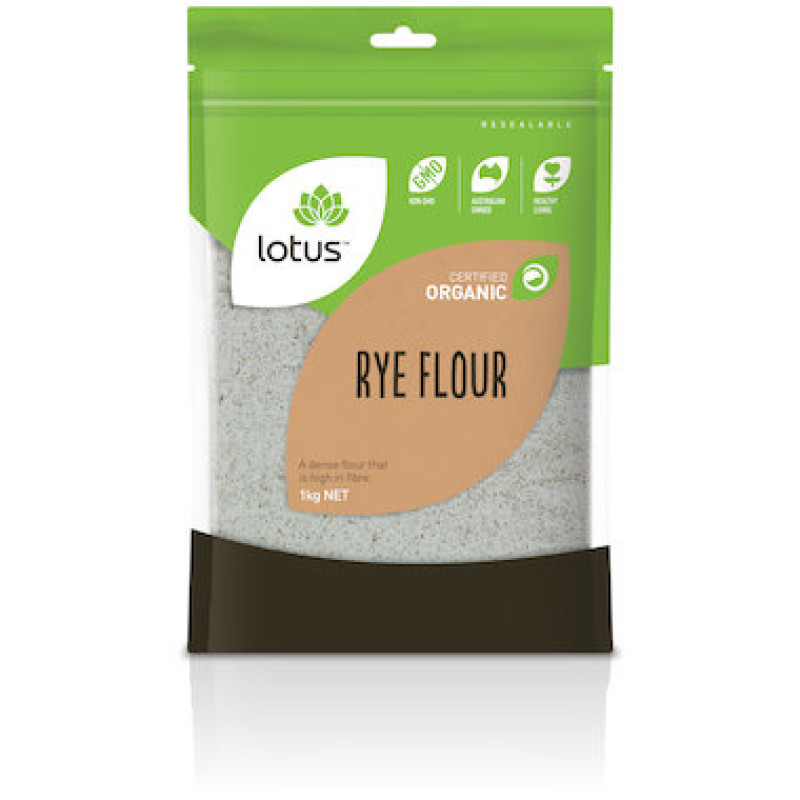 Organic Rye Flour 1kg by LOTUS Organic Rye Flour 1kg by LOTUS
