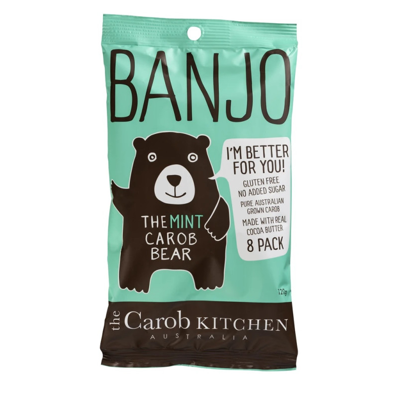 Banjo Bear Mint (8 Pack) by THE CAROB KITCHEN