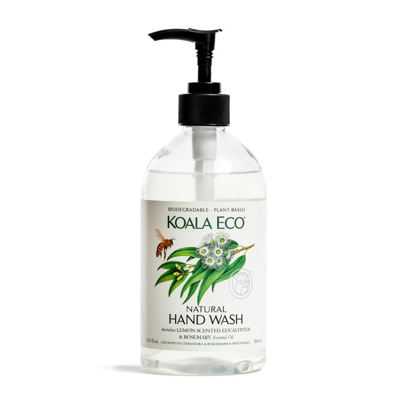 Natural Hand Wash Lemon, Eucalyptus & Rosemary 500ml by KOALA ECO