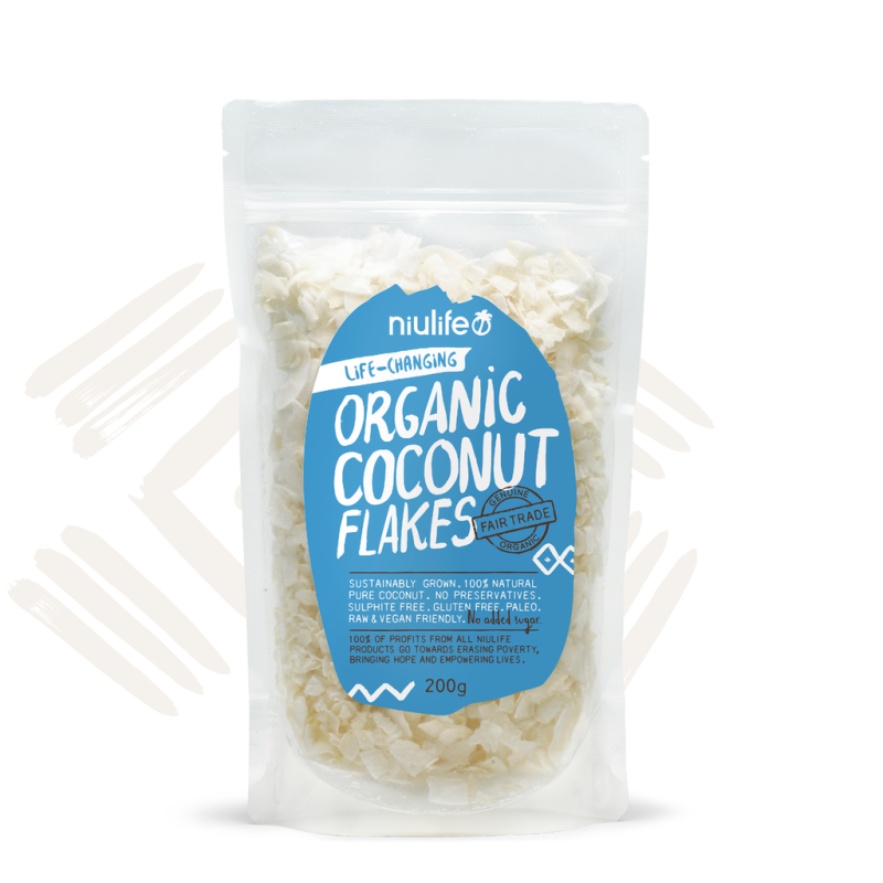 Organic Coconut Flakes 200g by NIULIFE
