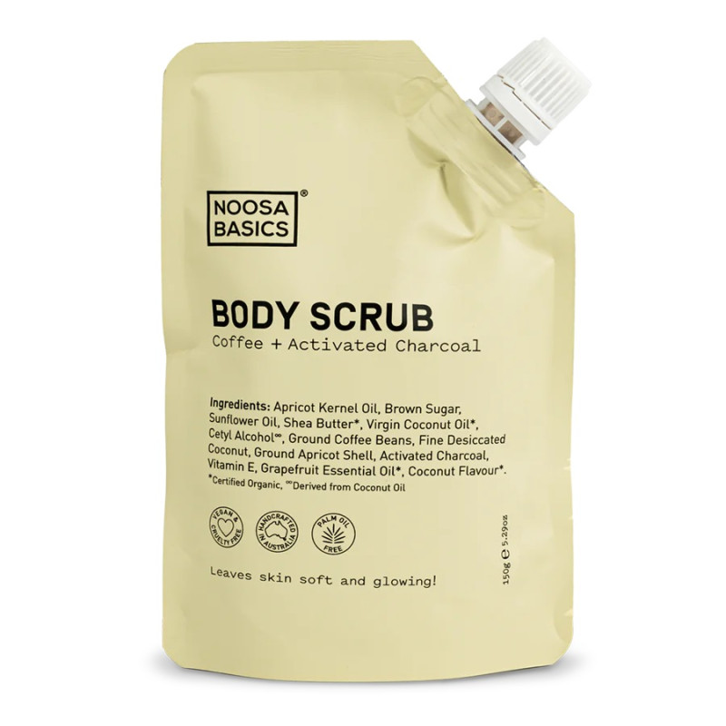 Body Scrub - Coffee & Activated Charcoal 150g by NOOSA BASICS