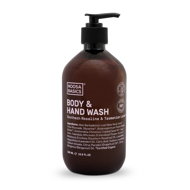 Body & Hand Wash - Rosalina & Lavender 500ml by NOOSA BASICS