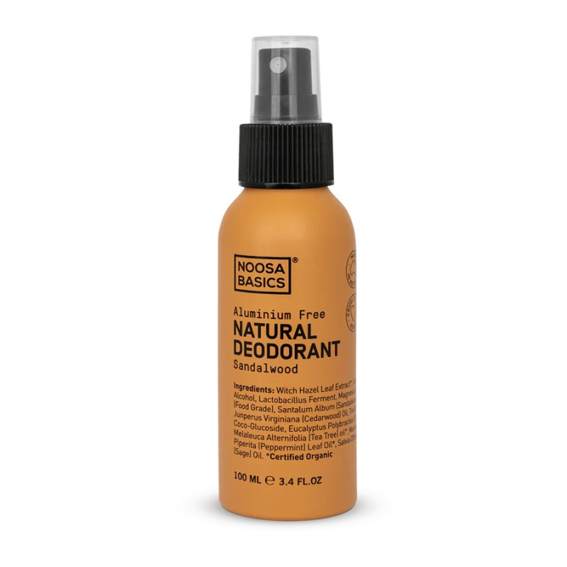 Deodorant Spray - Sandalwood 100ml by NOOSA BASICS