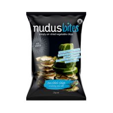 Air Dried Zucchini Chips - Cracking Sea Salt 25g by NUDUS