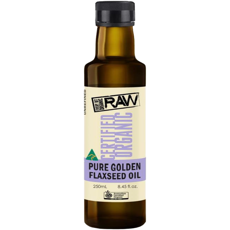 Organic Pure Golden Flaxseed Oil 250ml by EVERY BIT ORGANIC RAW