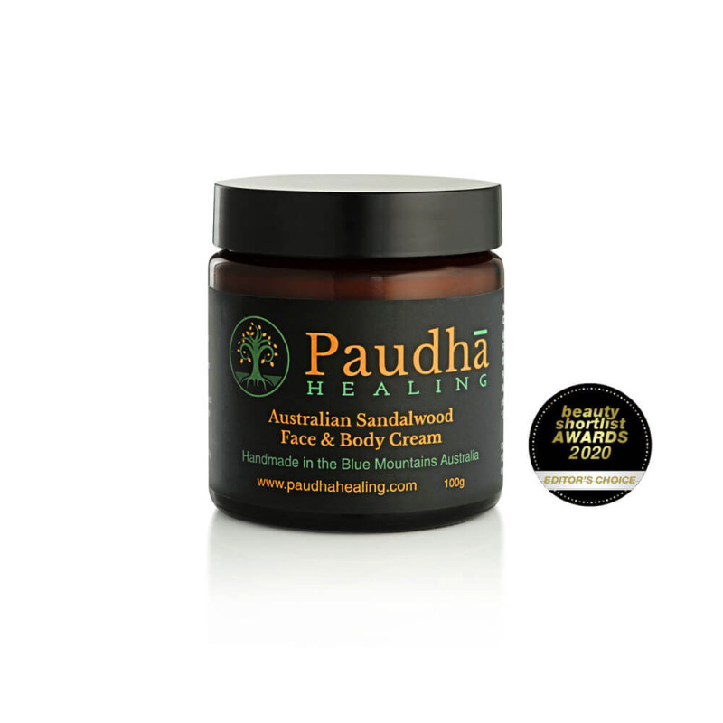 Hydrating Face & Body Cream with Australian Sandalwood 100g by PAUDHA HEALING