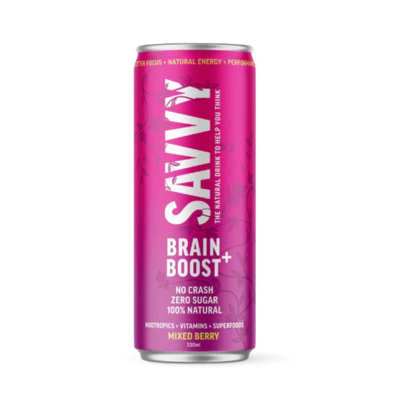 Brain Boost Mixed Berry 330ml by SAVVY