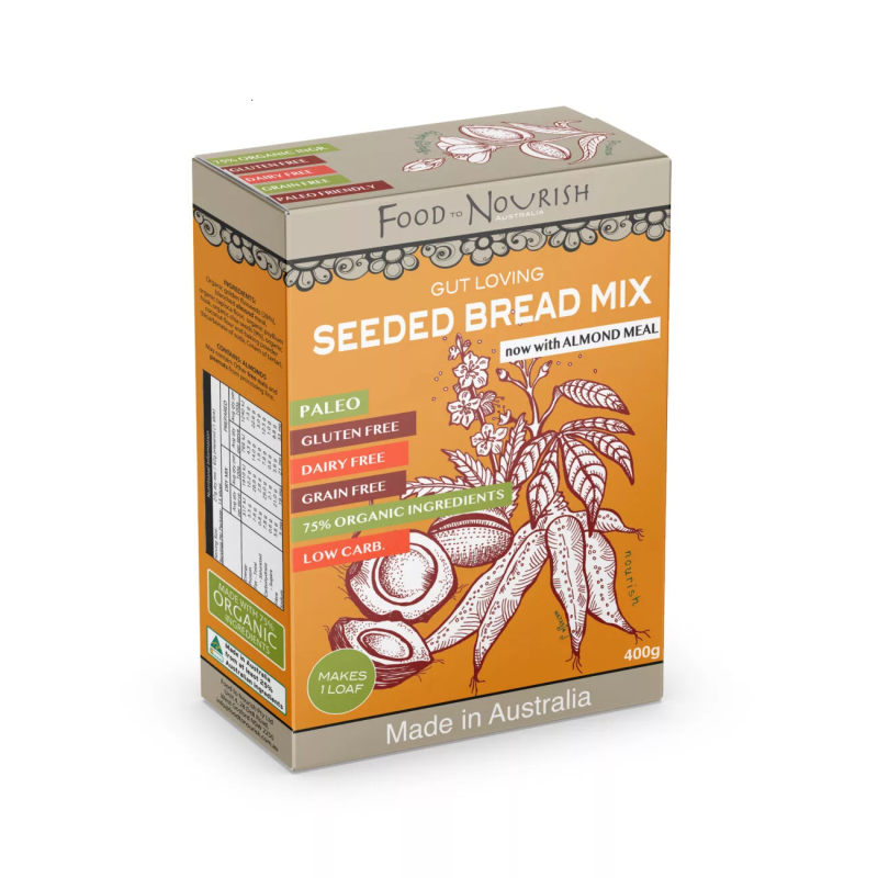 Paleo Seeded Bread Mix 400g by FOOD TO NOURISH